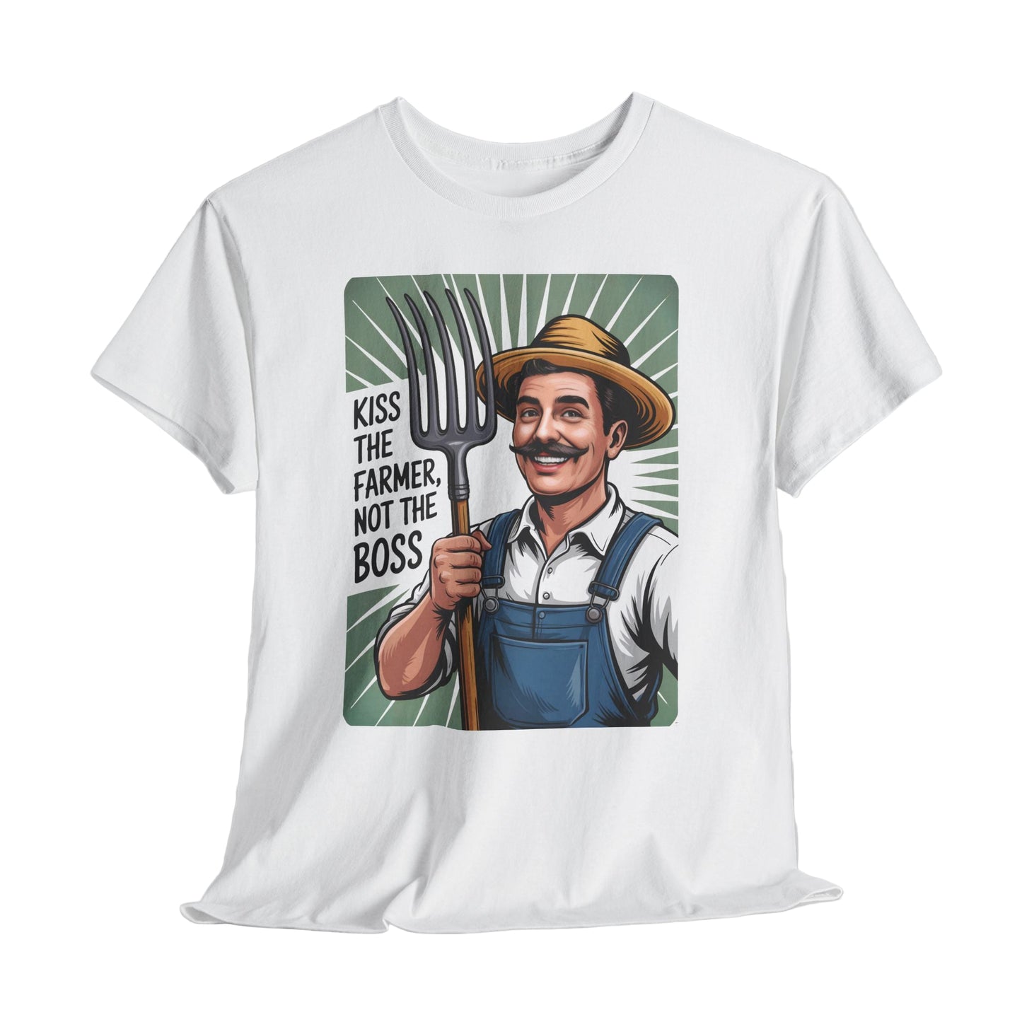 Kiss the Farmer, Not the Boss Vintage T-Shirt