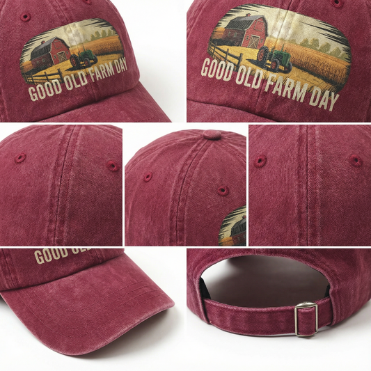 Good Old Farm Day ā Nostalgic Homestead Washed Cap