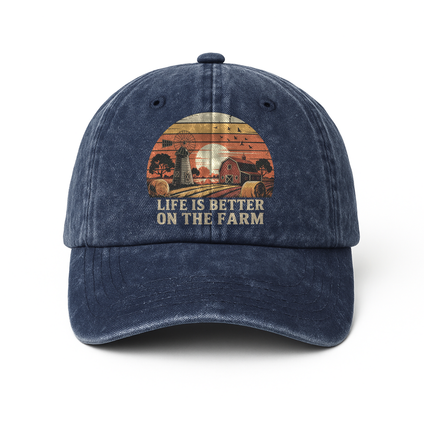Life Is Better on the Farm – Sunset Americana Washed Cap
