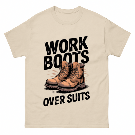 Work Boots Over Suits Vintage T-Shirt