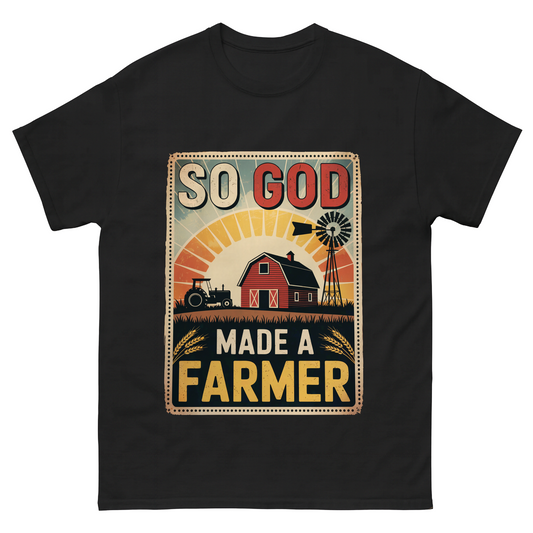 So God Made a Farmer Vintage T-Shirt