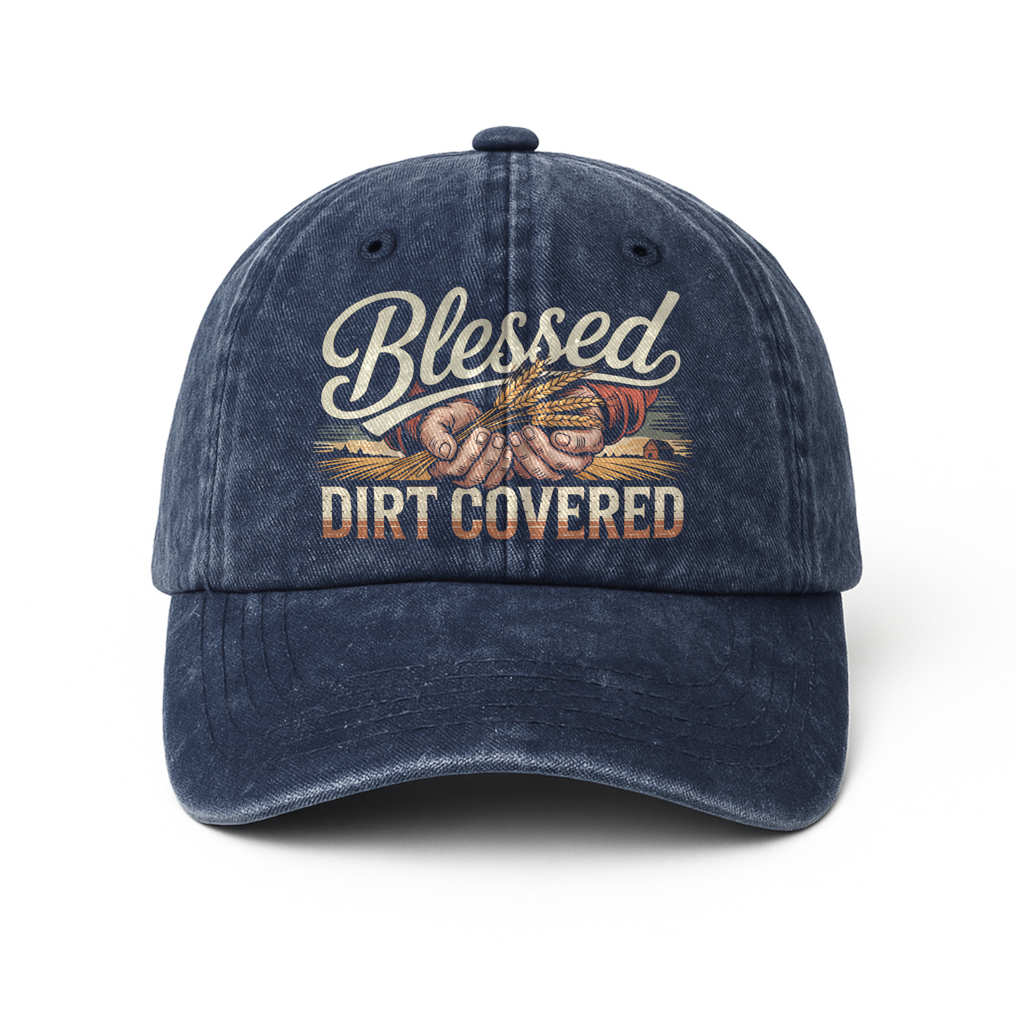 Blessed Dirt Covered – Faith & Soil Washed Cap