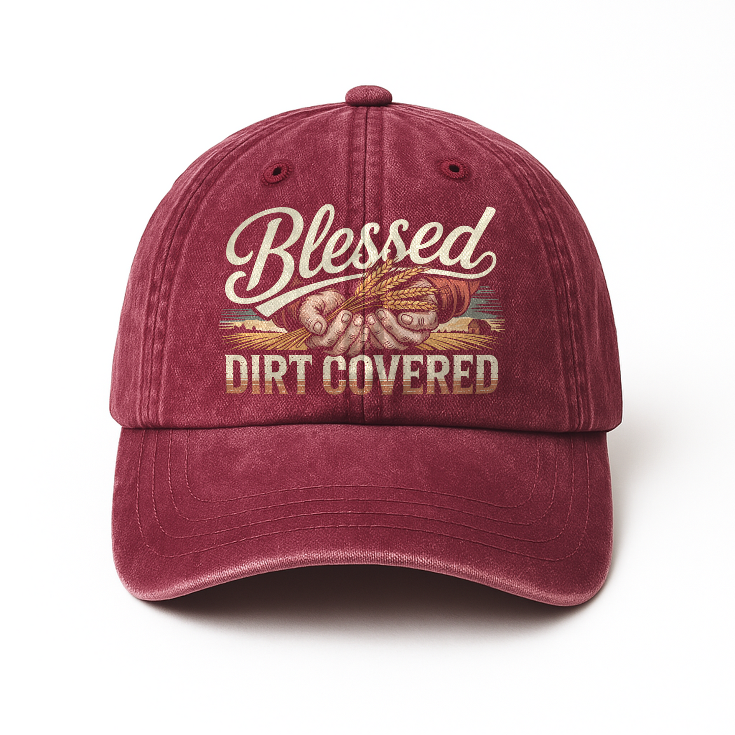 Blessed Dirt Covered – Faith & Soil Washed Cap