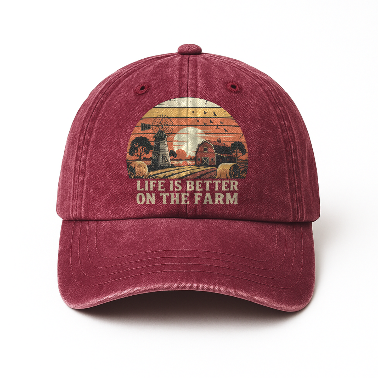 Life Is Better on the Farm – Sunset Americana Washed Cap
