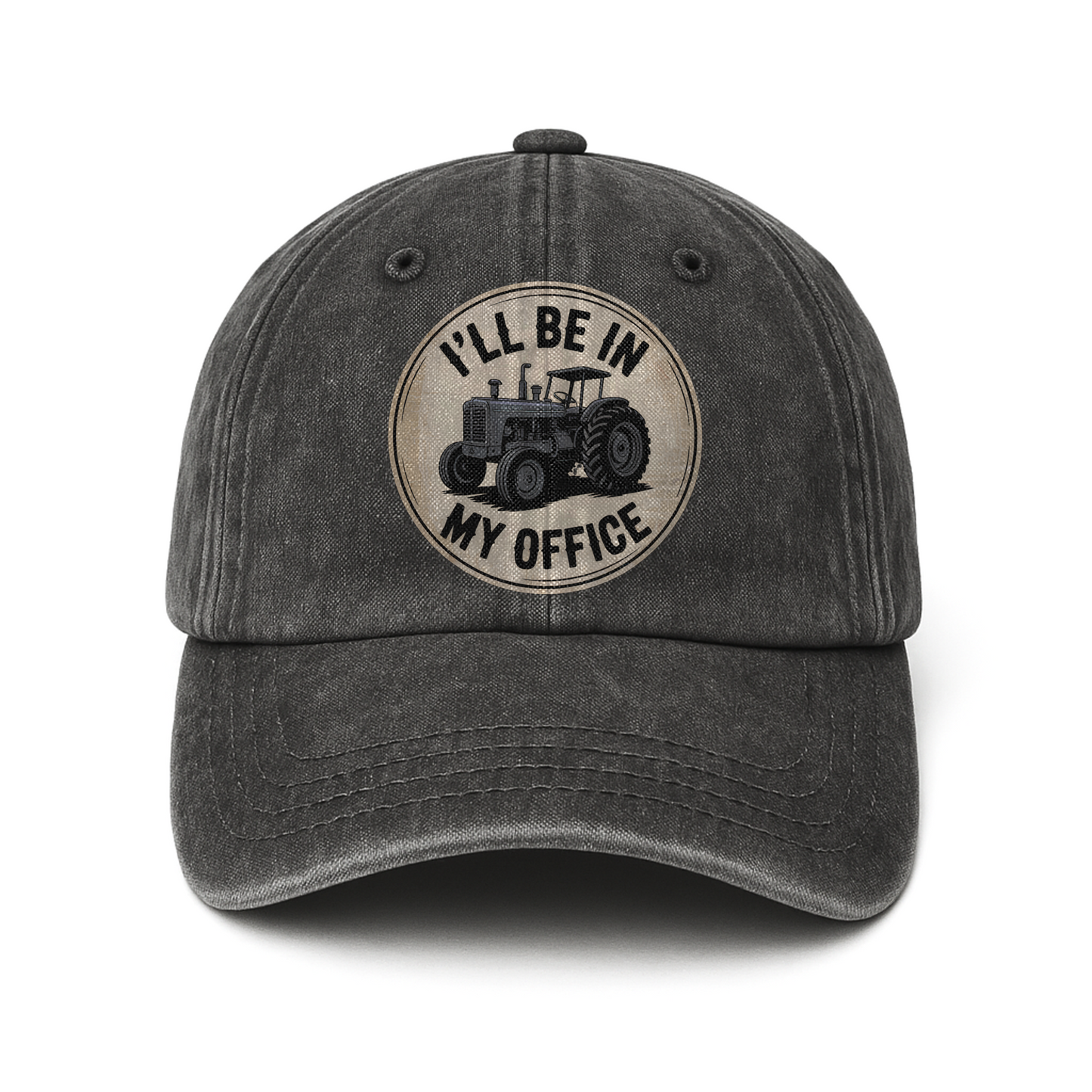 I'll Be in My Office – Retro Tractor Washed Cap