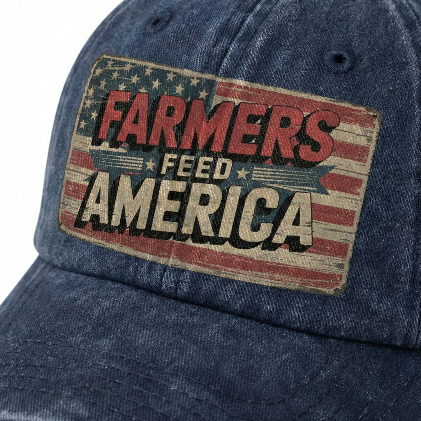 Farmers Feed America – Vintage Flag Washed Cap