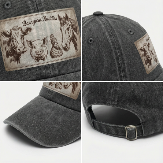 Barnyard Buddies – Vintage Sketch Washed Cap