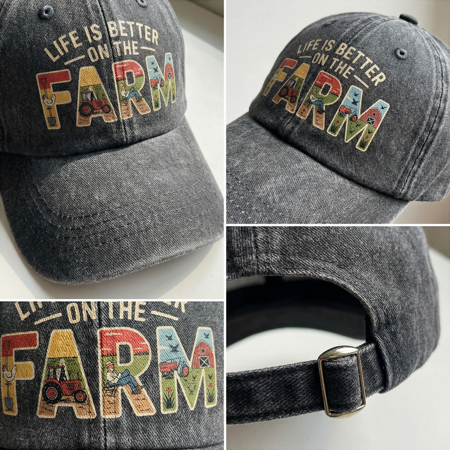 Life Is Better on the Farm – Americana Edition Washed Cap