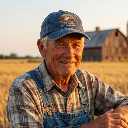 Life Is Better on the Farm – Sunset Americana Washed Cap