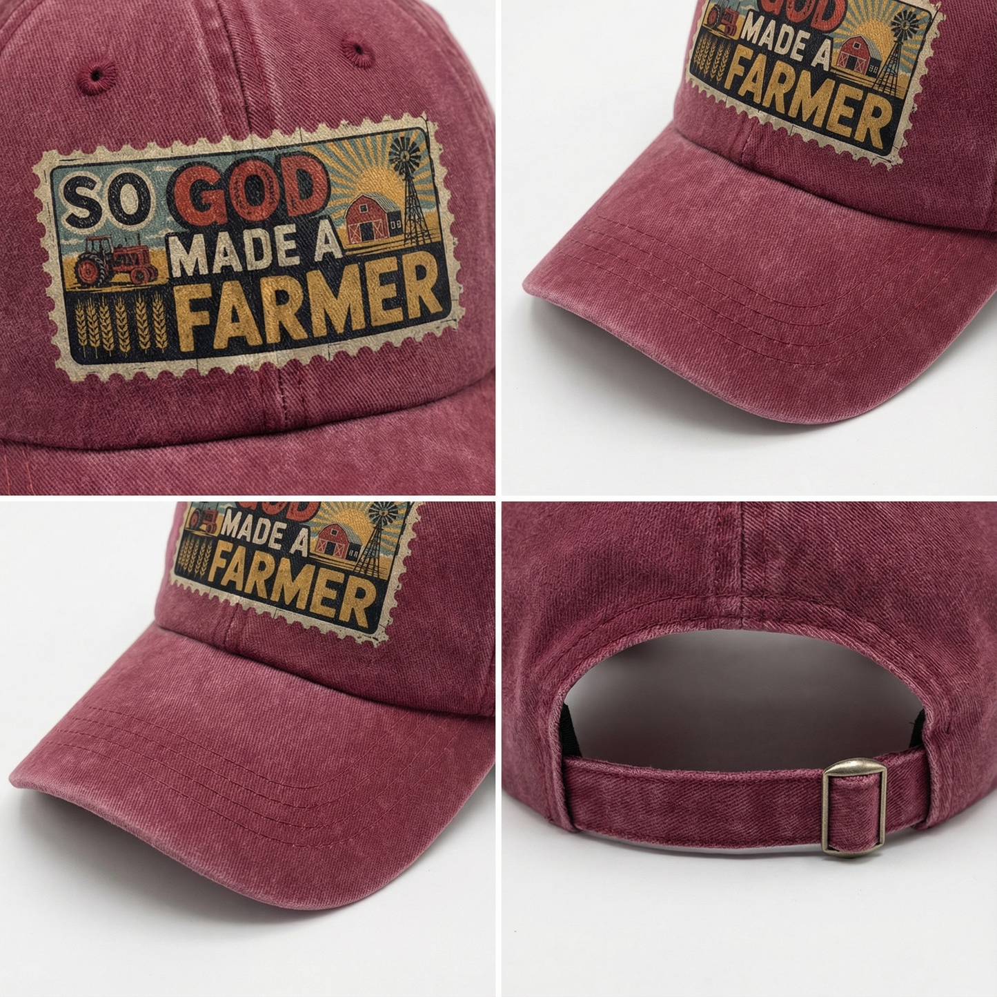 So God Made a Farmer - Vintage Denim Cap American Legacy Edition