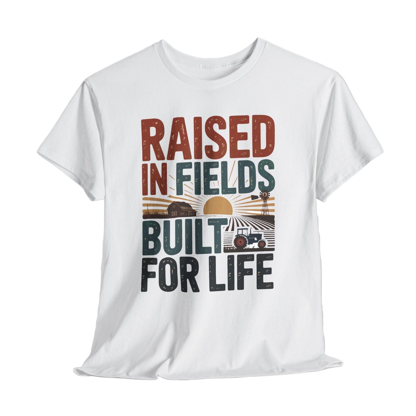Raised in Fields. Built for Life Vintage T-Shirt