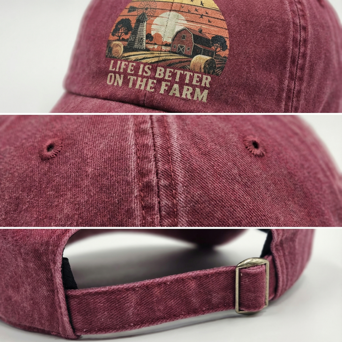 Life Is Better on the Farm – Sunset Americana Washed Cap