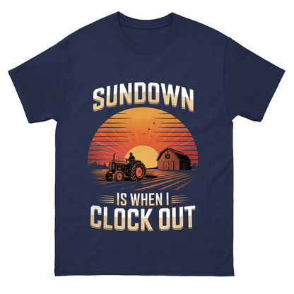 Sundown Is When I Clock Out Vintage T-Shirt