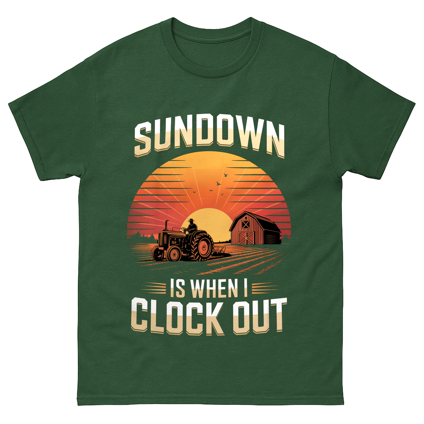 Sundown Is When I Clock Out Vintage T-Shirt