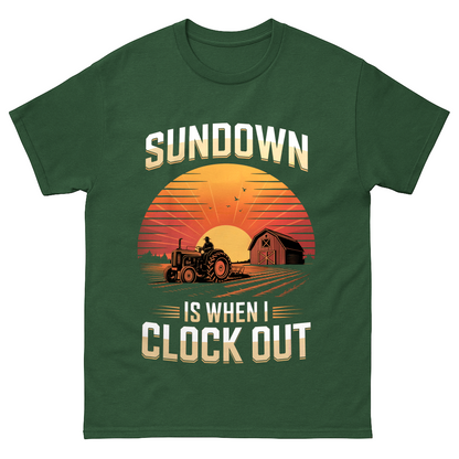 Sundown Is When I Clock Out Vintage T-Shirt