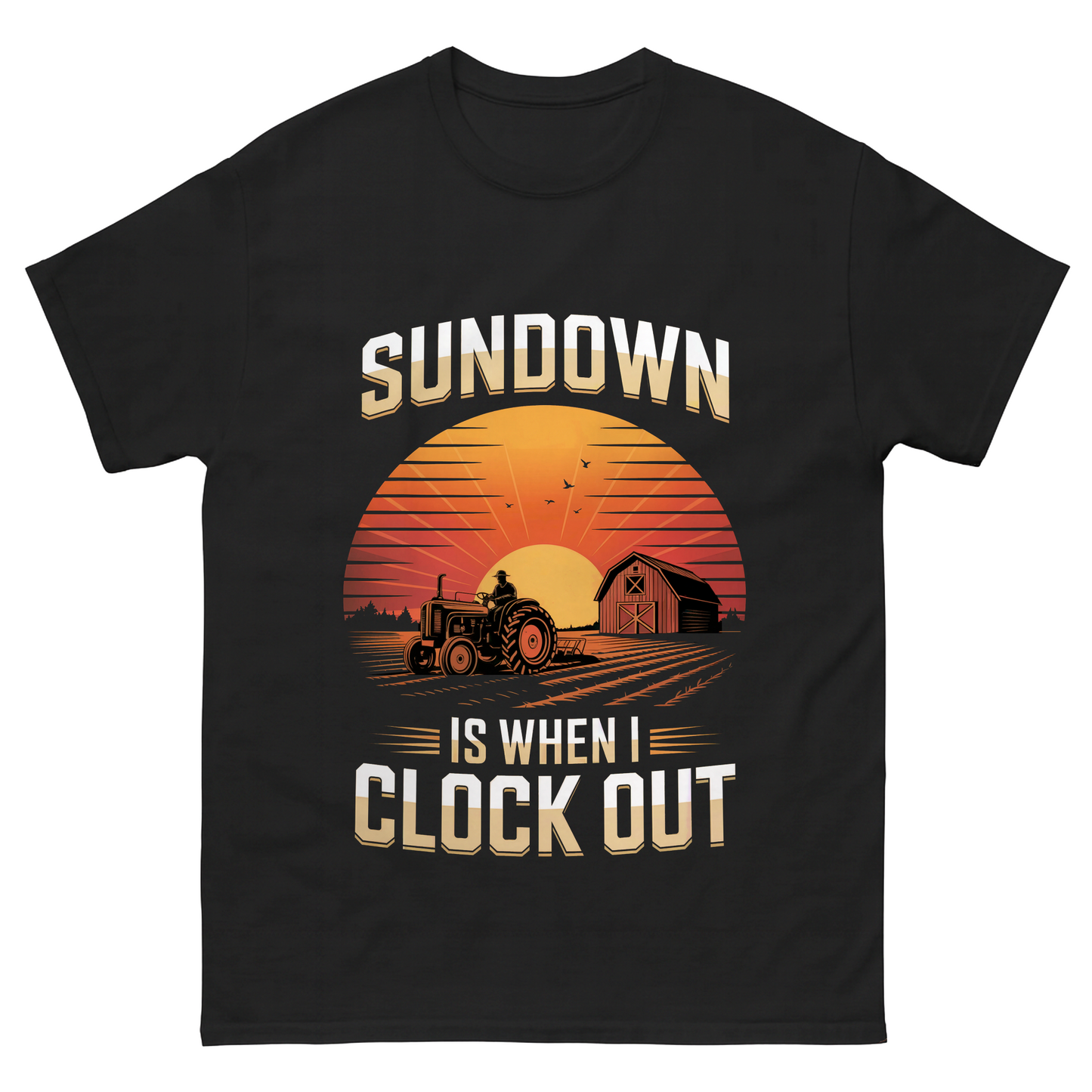 Sundown Is When I Clock Out Vintage T-Shirt