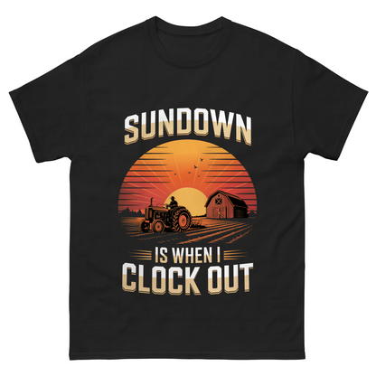 Sundown Is When I Clock Out Vintage T-Shirt
