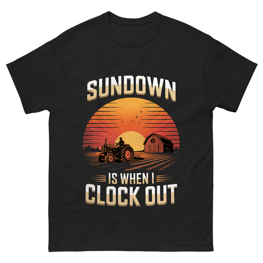 Sundown Is When I Clock Out Vintage T-Shirt