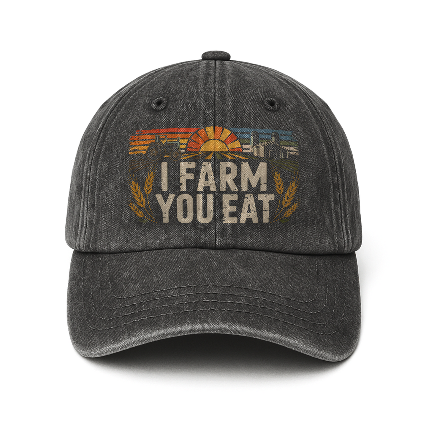 I Farm You Eat – Americana Sunrise Field Washed Cap