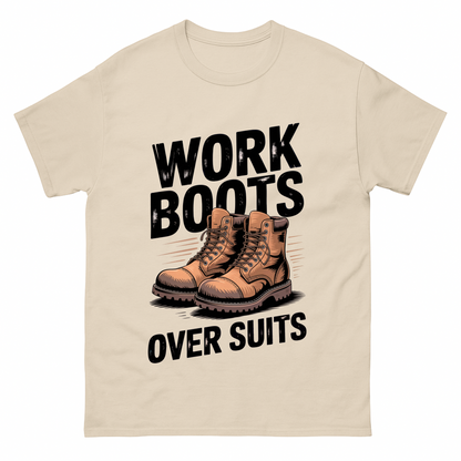Work Boots Over Suits Vintage T-Shirt