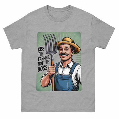 Kiss the Farmer, Not the Boss Vintage T-Shirt
