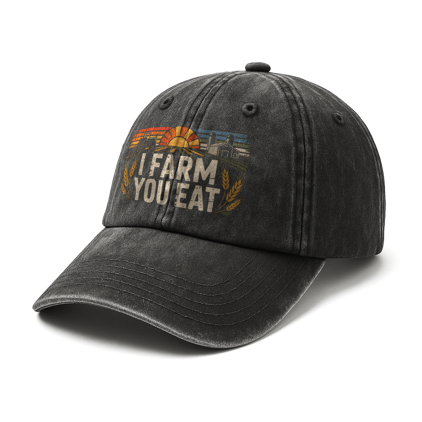 I Farm You Eat – Americana Sunrise Field Washed Cap
