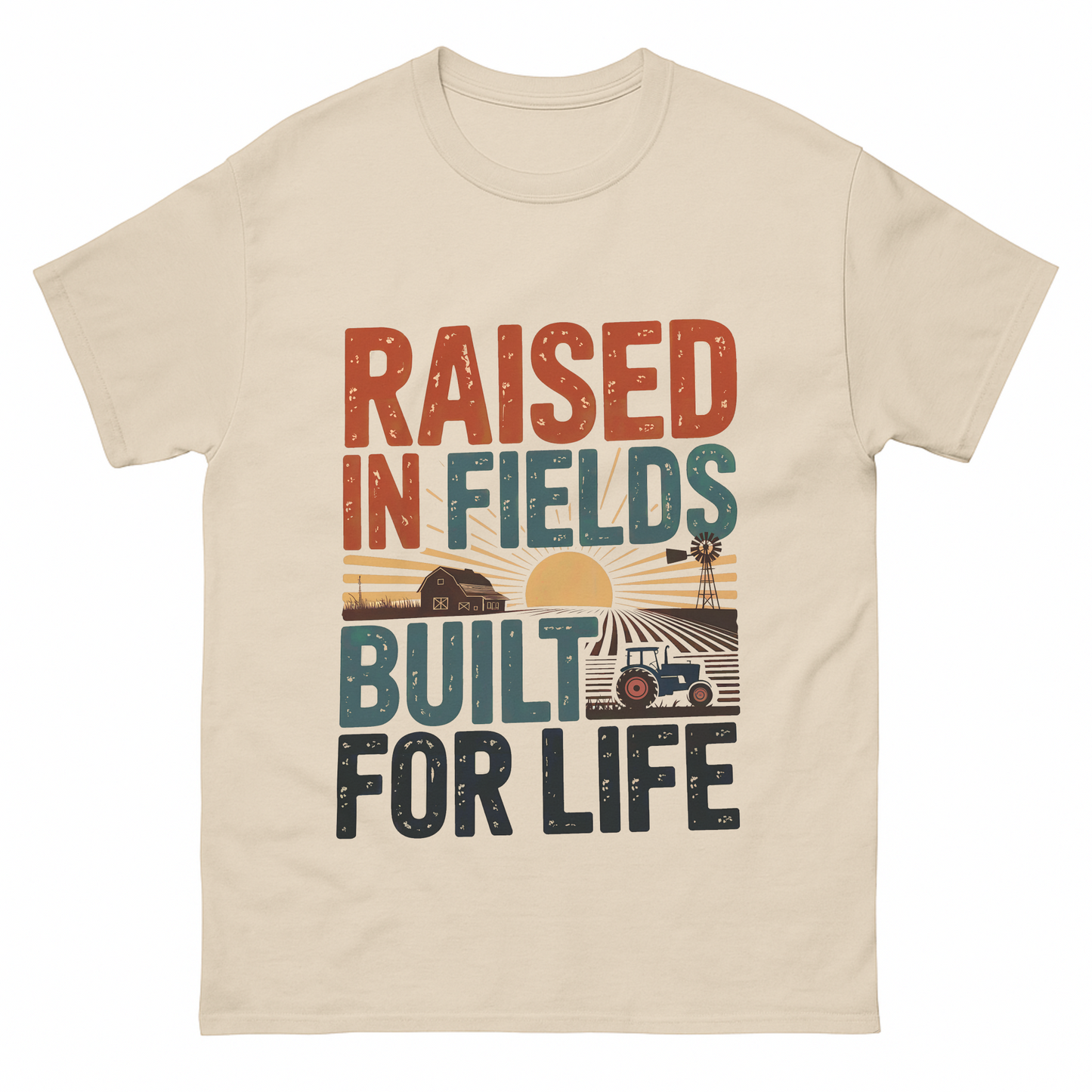 Raised in Fields. Built for Life Vintage T-Shirt