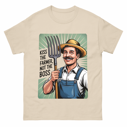 Kiss the Farmer, Not the Boss Vintage T-Shirt