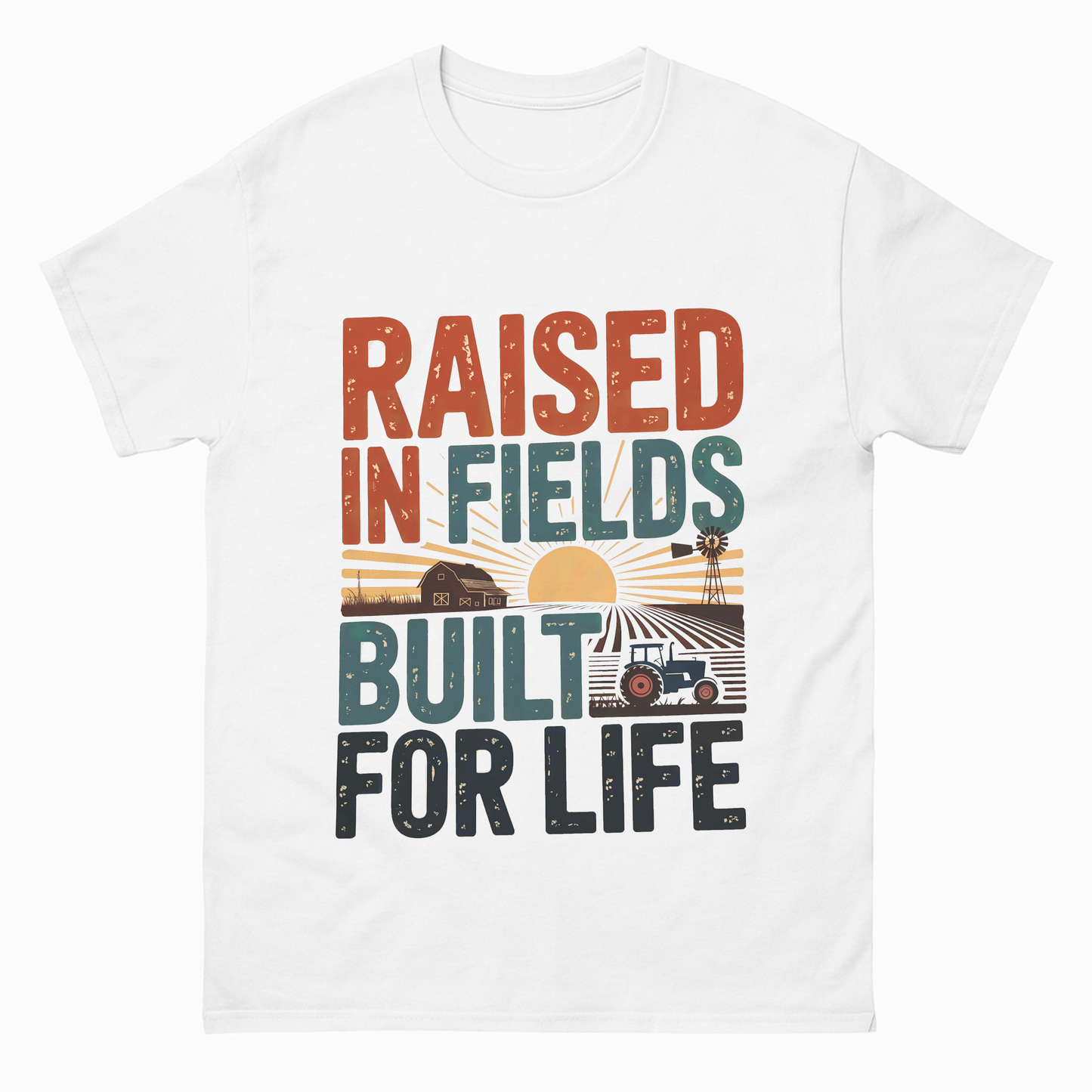 Raised in Fields. Built for Life Vintage T-Shirt