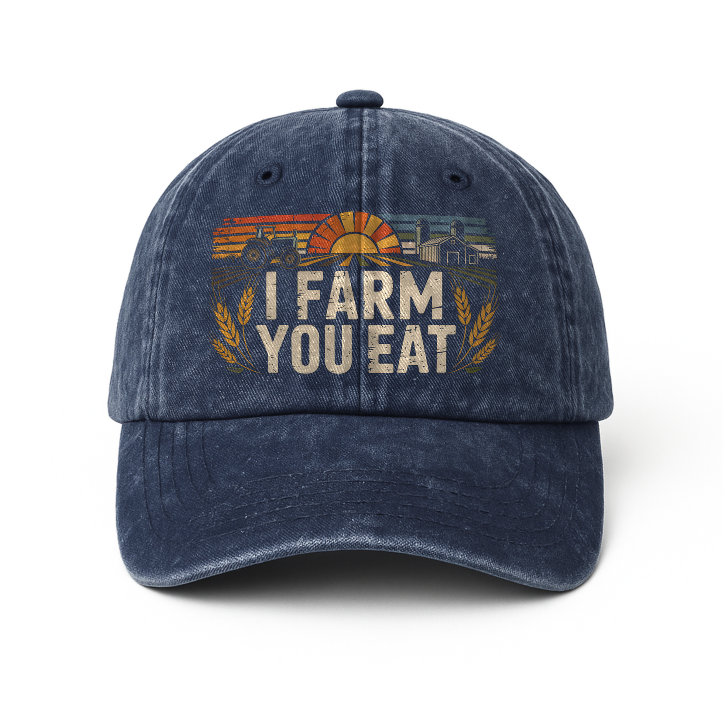 I Farm You Eat – Americana Sunrise Field Washed Cap