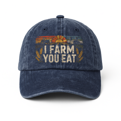 I Farm You Eat – Americana Sunrise Field Washed Cap