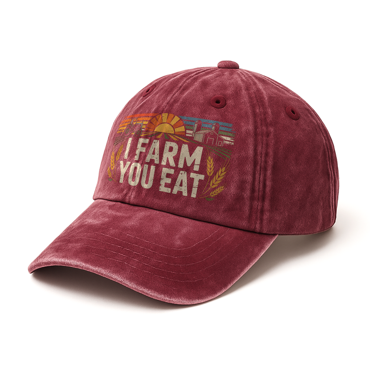 I Farm You Eat – Americana Sunrise Field Washed Cap