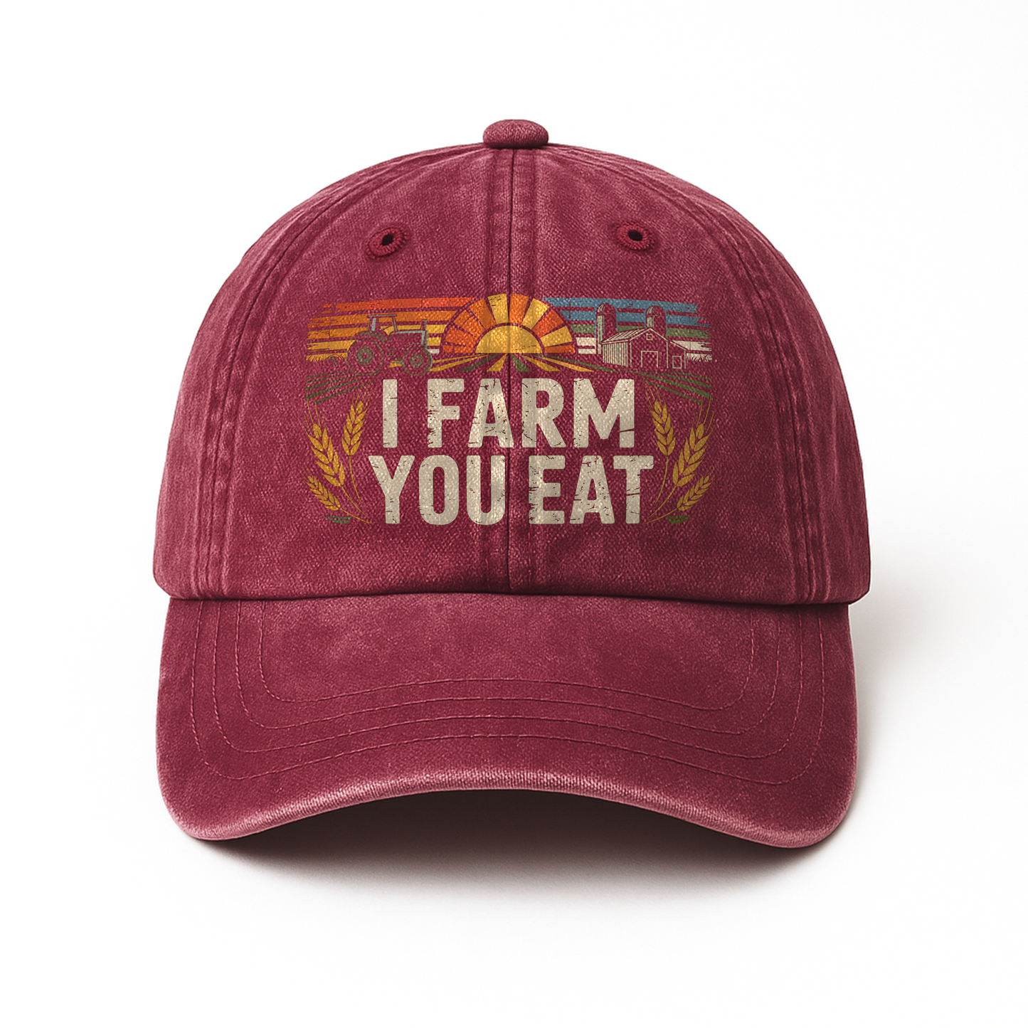 I Farm You Eat – Americana Sunrise Field Washed Cap