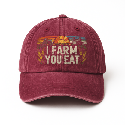 I Farm You Eat – Americana Sunrise Field Washed Cap