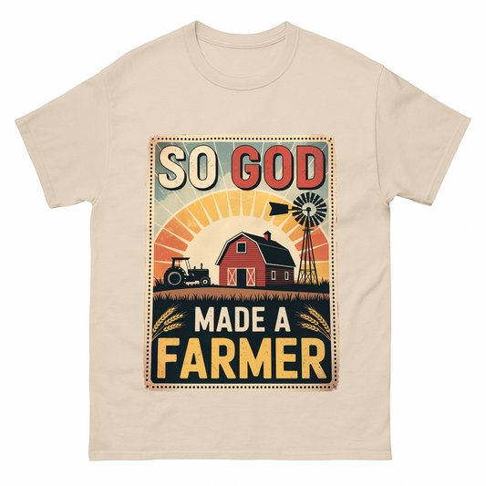 So God Made a Farmer Vintage T-Shirt