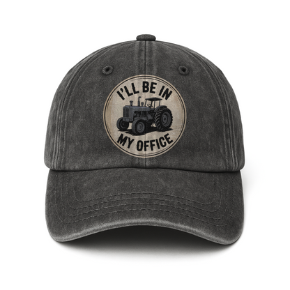 I'll Be in My Office – Retro Tractor Washed Cap