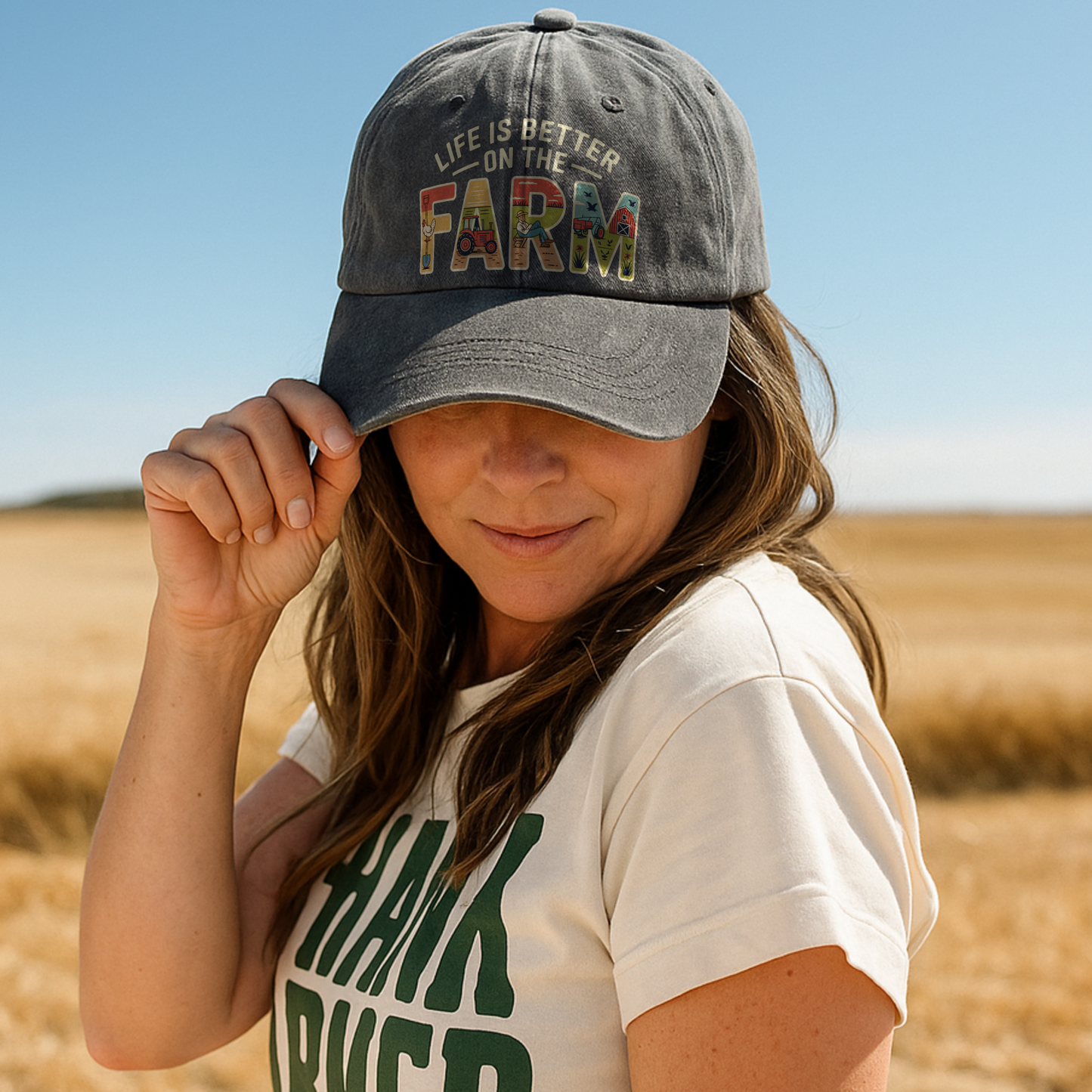 Life Is Better on the Farm – Americana Edition Washed Cap