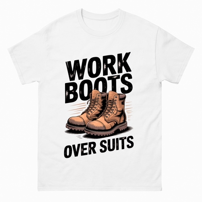 Work Boots Over Suits Vintage T-Shirt